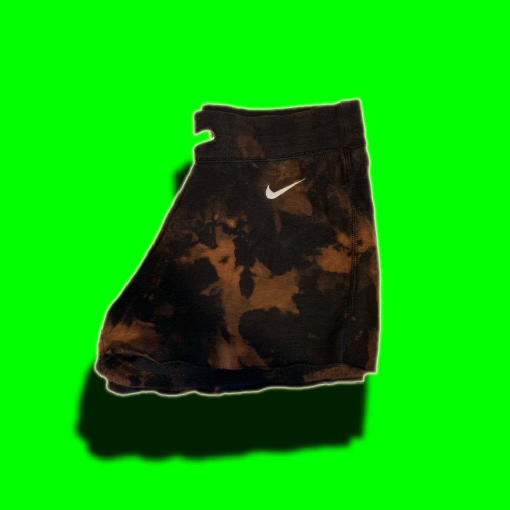 Bleached Nike sweat shorts